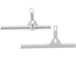 Happyyami Conjunto De 2-bases Plástico Em Formato T Com Pernas Retangulares Tubo, Suporte Estável Para Prateleira De
