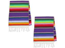 2026 runner de Mesa Mexicano 14x84 Polegadas de Algodão Colorido com Faixa para Festa Temática Decoração