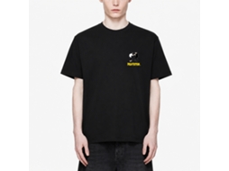 Rockinstone Men's T-shirt Pulp Fiction Vince Mia Graphic Print Tee Black Size:s