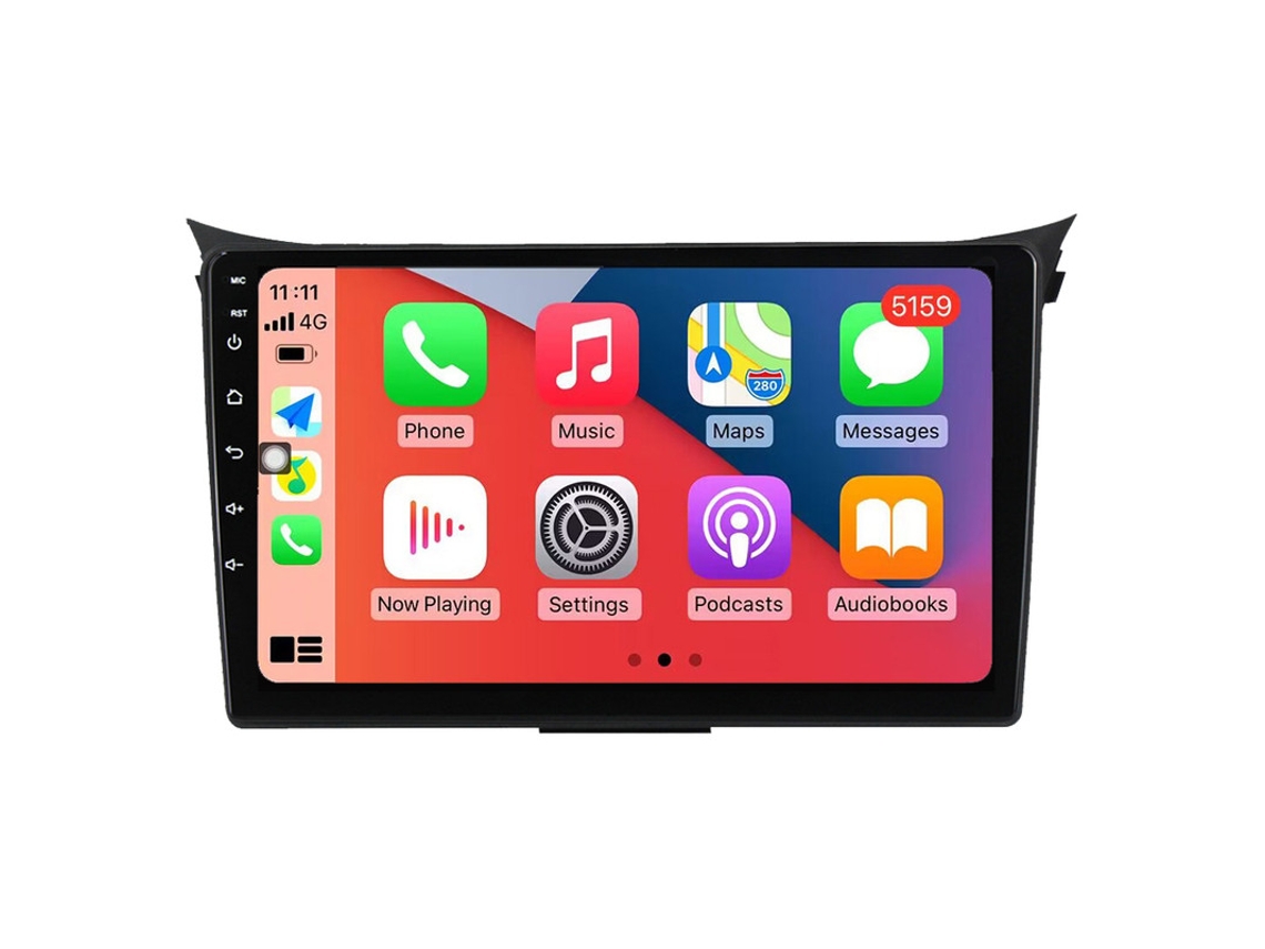 Auto Rádio Carro Bluetooth Autoradio 8GB RAM 128G ROM CarPlay Navegação GPS Ecrã Táctil RoverOne para Hyundai i30 II 2 GD 2011-2017  