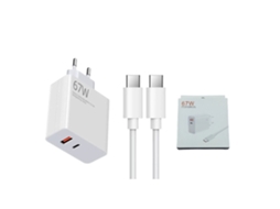 Fonte 67w Para Dispositivos Xiaomi, Cabo Tipo-c Duplo, Desempenho Estável E Compatível