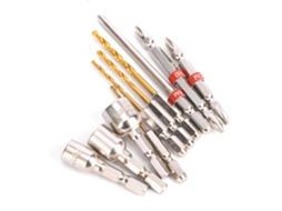 Conjunto De Brocas De Percusión Com Cabo Hexagonal E Broca Cruz 10 Peças, Acessório Para Furadeira Elétrica