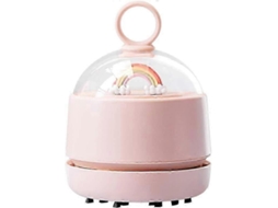 Mini Aspirador De Mesa, Aspirador De Pó Portátil Recarregável Via Usb Para Carro, 71x71x97mm Nostalgia88 (rosa)