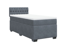 Box Spring Bed, Box Spring Beds Vidaxl Cinzeto Veludo (90 X 190 Cm)