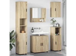Vidaxl Conjunto De Móveis Para Banheiro 5 Unid. Carvalho Sonoma