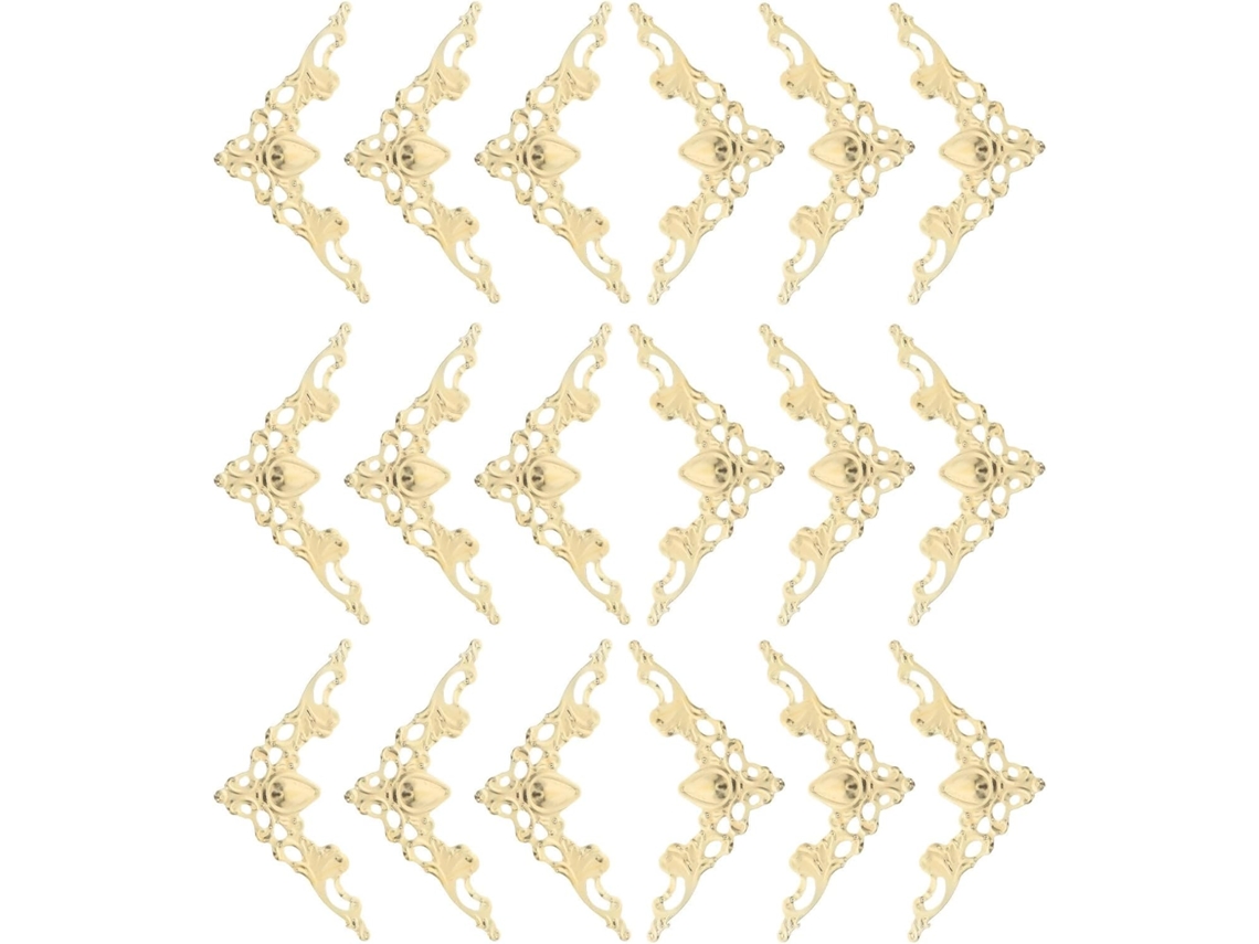 100 Peças Protège - Coin Decorativas Em Fer Doré Design Elegante Protège-coin Elegante, Instalação Fácil