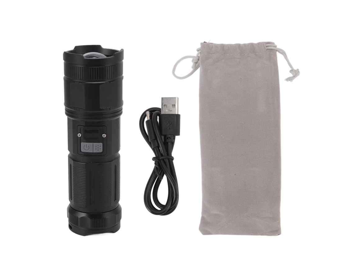 Lanterna Led Recarregável 3500lm Alta Potência com Zoom S/MARCA