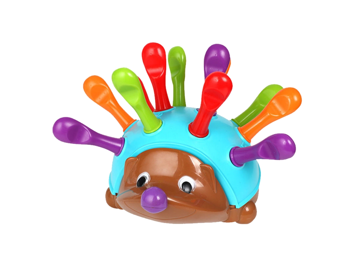 Primerox brinquedo Educativo Ouriço com Espinhos Puzzle para Motricidade Fina e Sensorial Infantil