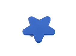 Puxador com design animado para gavetas e guarda-roupas infantis (Estilo Estrela Azul de 51 mm, Design Animado Suave)
