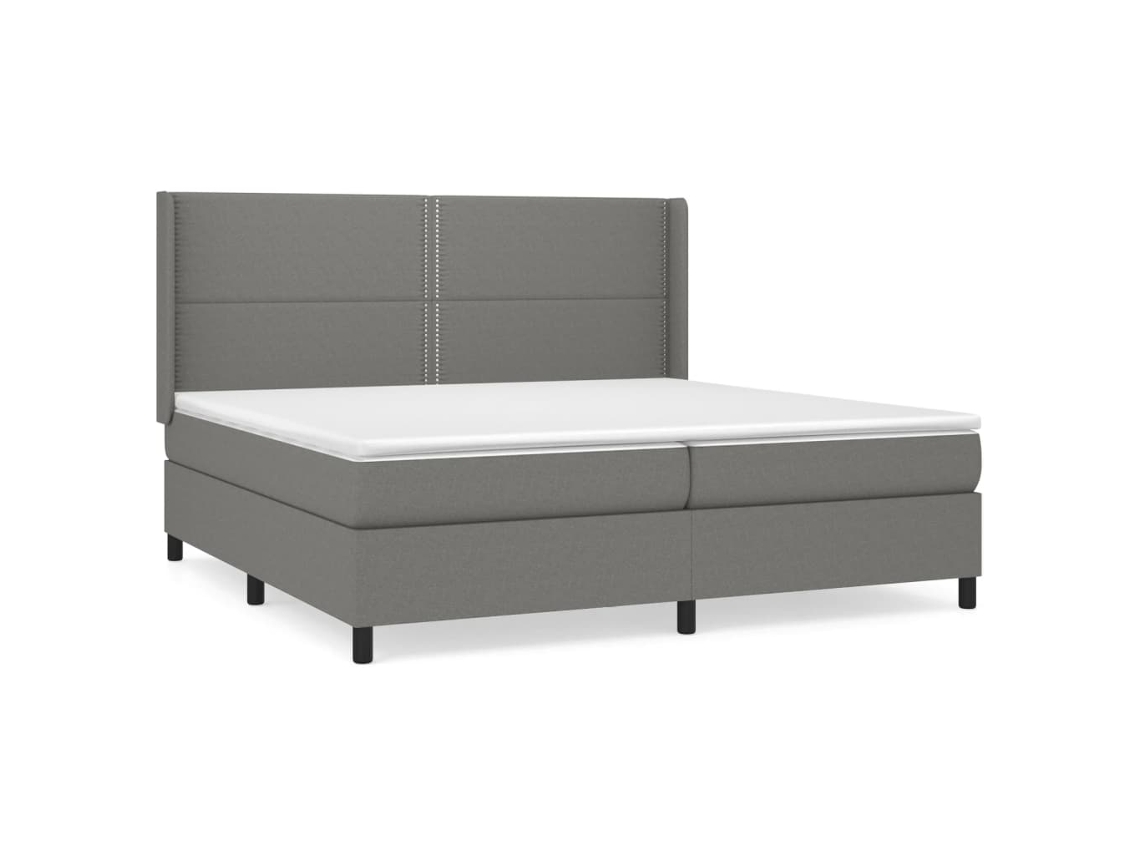 Box Spring Bed, Box Spring Beds Vidaxl Cinzeto Tecido (200 X 200 Cm)