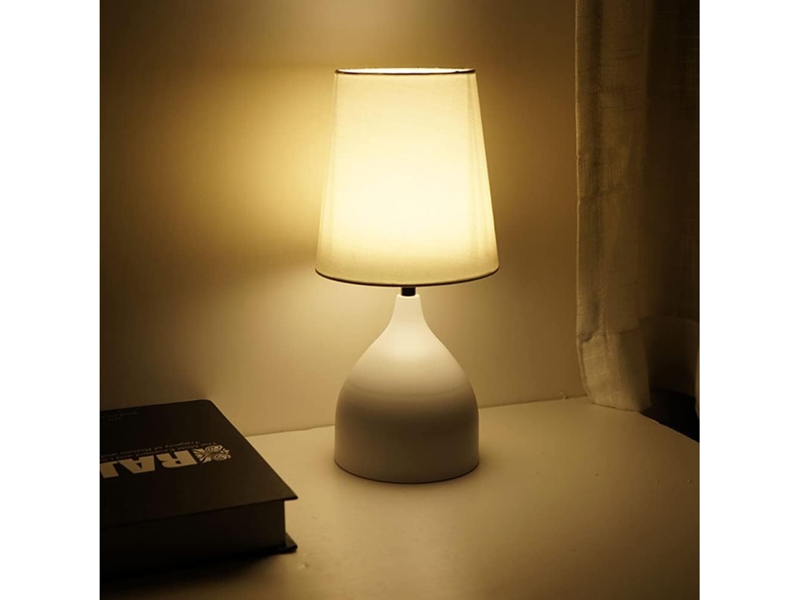 Abajur De Cabeceira Com 3 Níveis Brilho, Design Romântico Com Usb E Regulagem De Intensidade, Luminária De Leitura Led