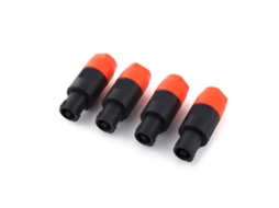 4pcs Conector Plug Macho Nl4fc Para Cabo De Áudio De Alto-falante Laranja