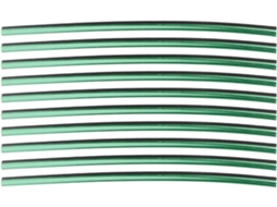 Fitas decorativas adesivas flexíveis em formato de U com cortiça verde para ventilação de carros.