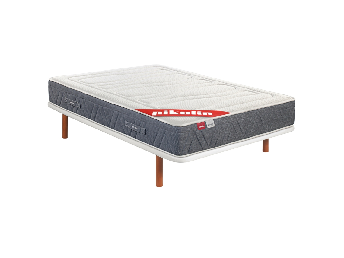 Pack PIKOLIN Cama + Colchão Molas Ensacadas Marisma + 4 Pés (135 x 200 - 60 cm de Altura)