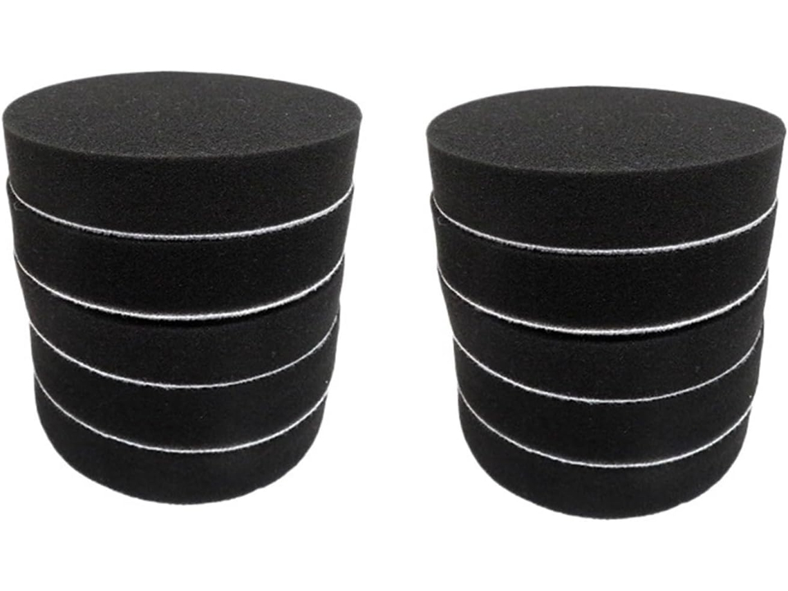 Conjunto De Boinas Polimento, Prato Apoio 5 Polegadas, Esponja