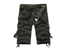 2026 pantalones Cortos Militares Casuales Verano Hombre Cargo Multi bolsillos Algodón Talla Grande Relajados