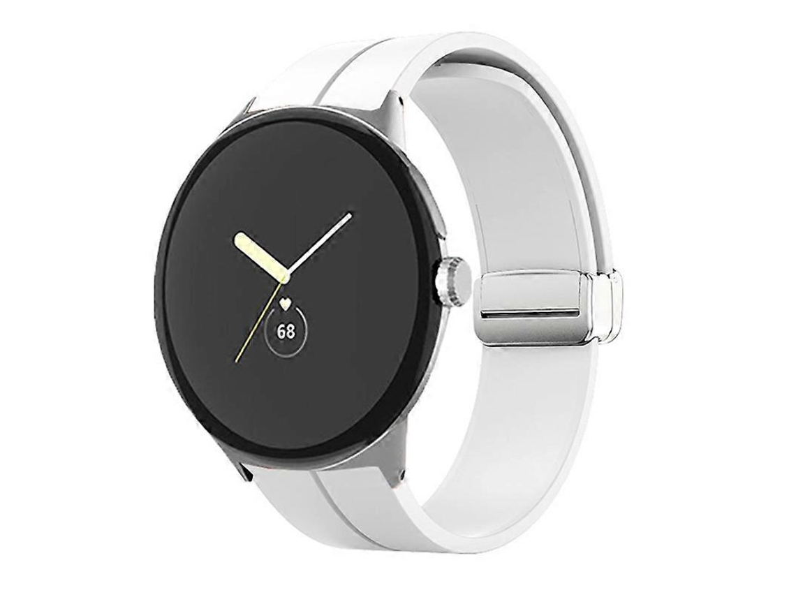 Pulseira De Silicone Dobrável De Cor Sólida Para Google Pixel Watch