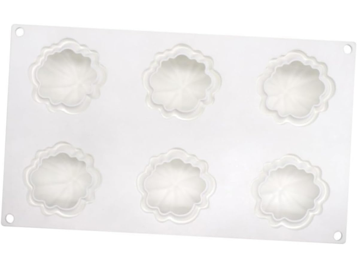 Forma De Silicone Para Bolo E Sobremesas, 6 Compartimentos, Para Doces