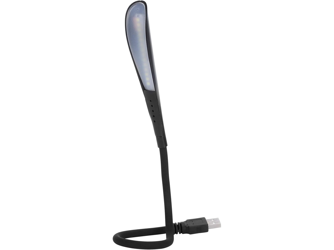 Reprodução Usb, Lâmpada Noturna Com 14 Leds, Brilhante, Ajustável, Estrutura Flexível, Botão Plano