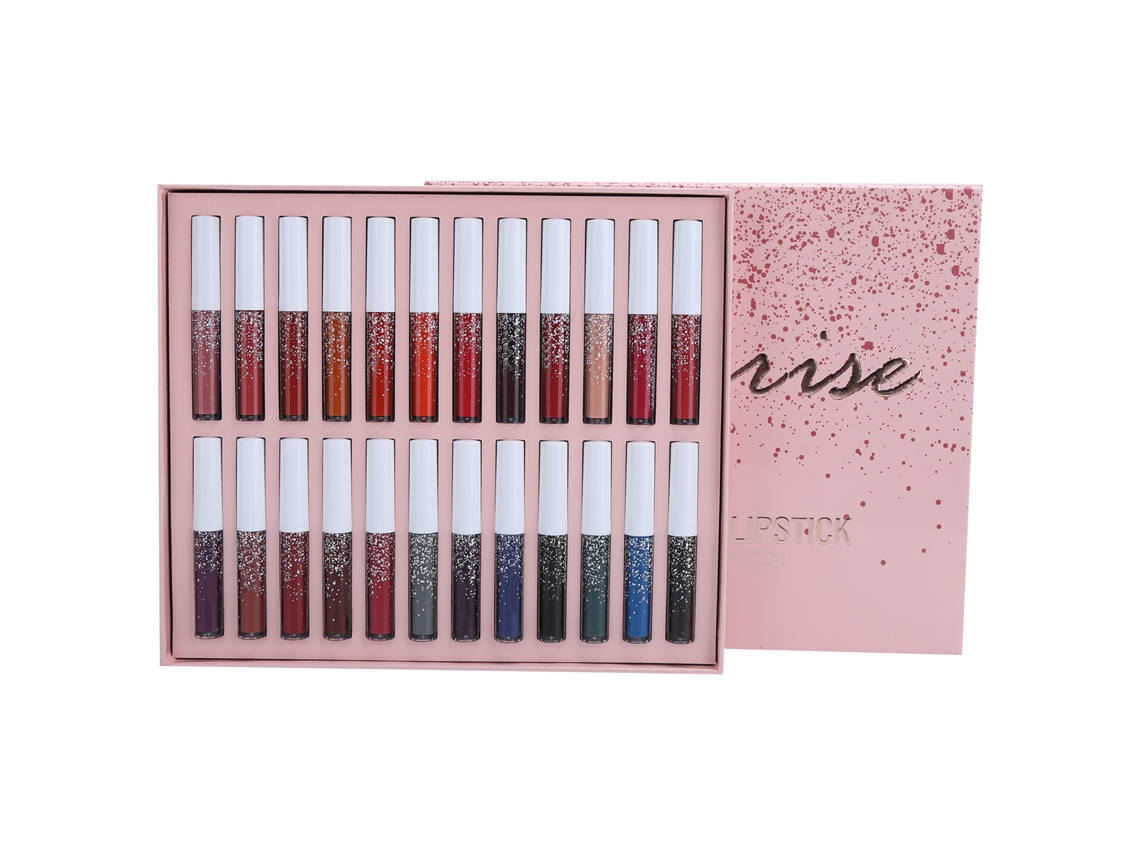 Kit De 24 Gloss Labial Mate Langmanni Impermeable Anti-transfer Herramienta De Maquillaje