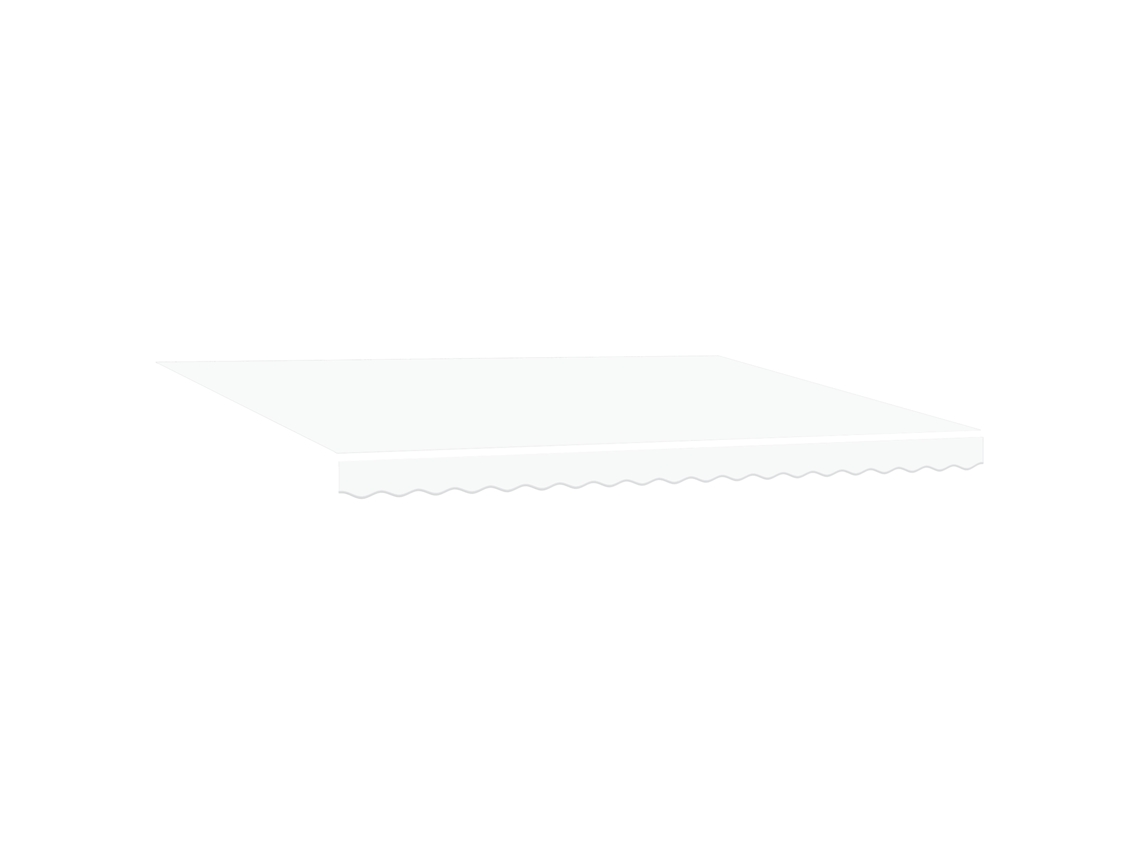 Tecido De Substituição Para Toldo Para Estrutura De Branco Vidaxl Branco Tecido
