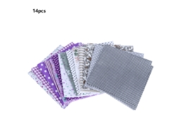 14 Peças Pano de Algodão 25x25cm Padrões Impressos Diversos para Costura Diy