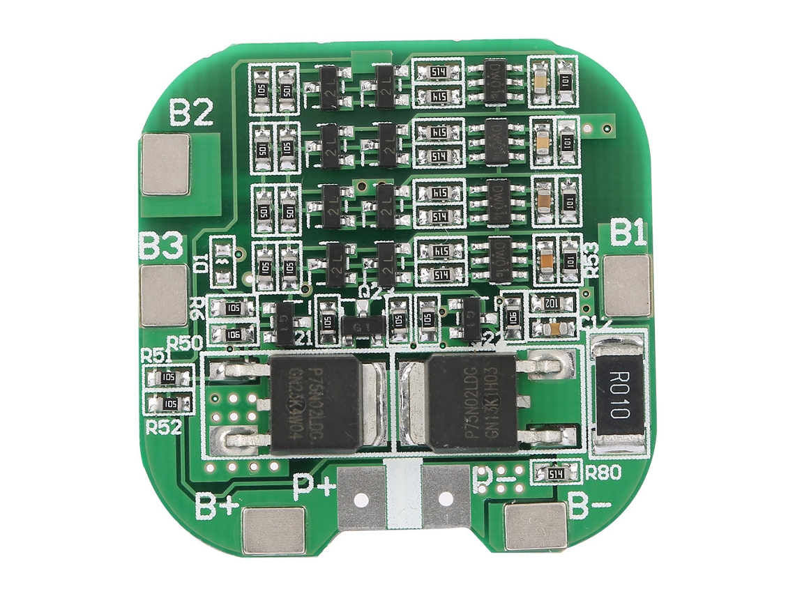 Placa de Proteção Bms para Bateria Li ion 4s 10a Pcb de Célula de Lítio