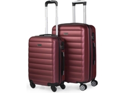 Conjunto de Malas de Viagem ITACA ABS Vermelho (105 L)
