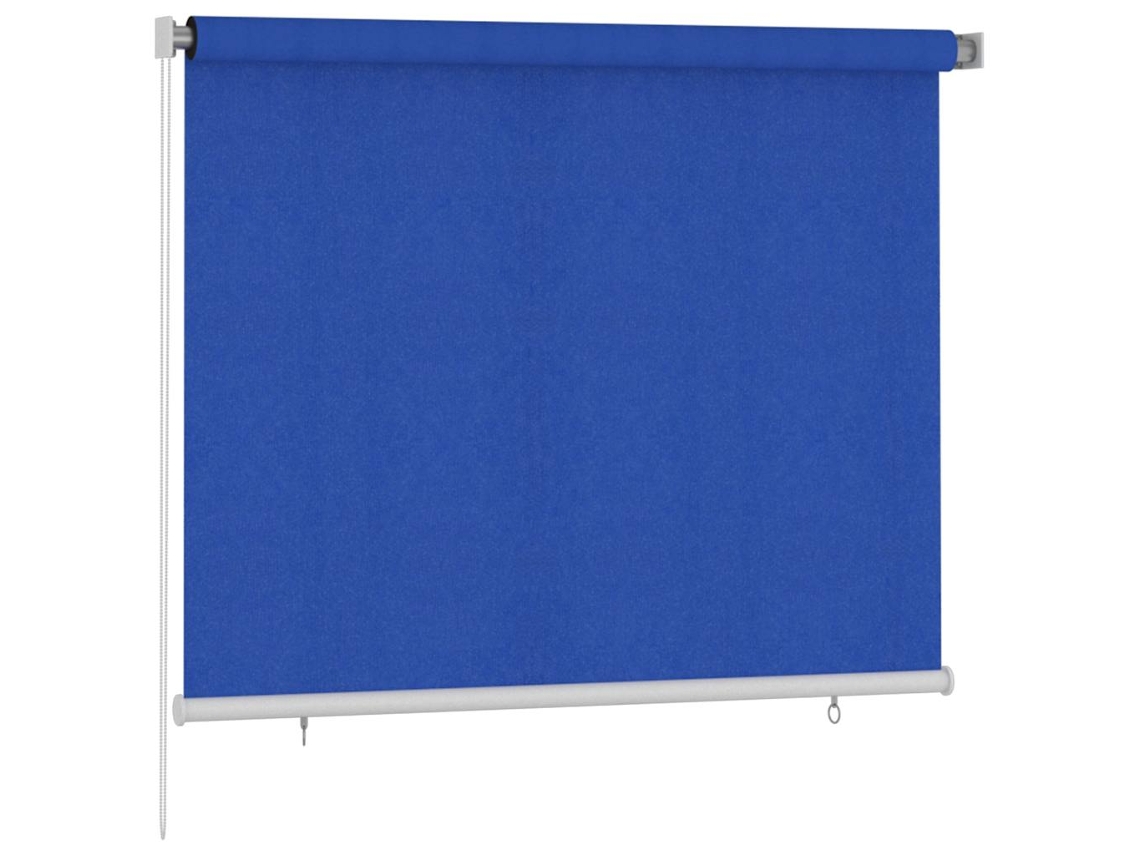 Maison Exclusive - Estore De Rolo Para Exterior 185 (l) X 140 (a) Cm Azul Hdpe