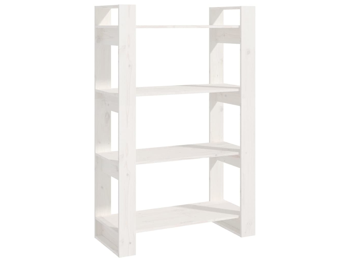 Prateleira/Divisória MAISON EXCLUSIVE em Madeira de Pinho Maciça Branco (80x35x125 cm)