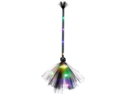 Acessórios Para Fantasia De Vassoura De Bruxa De Halloween Em Rede De Pesca Leve Com Led |