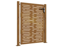 Garden Gate, Garden Gates Vidaxl Marrom Aço (100 X 125 Cm)