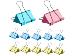 Conjunto De 12 Pinos Dobráveis Fichários 25 32 41 51mm, Ideais Folhas De Papel Escolar Cor 41mm