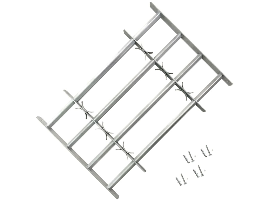 Window Grille, Window Grilles Vidaxl Prateado Aço (63-115 Cm)
