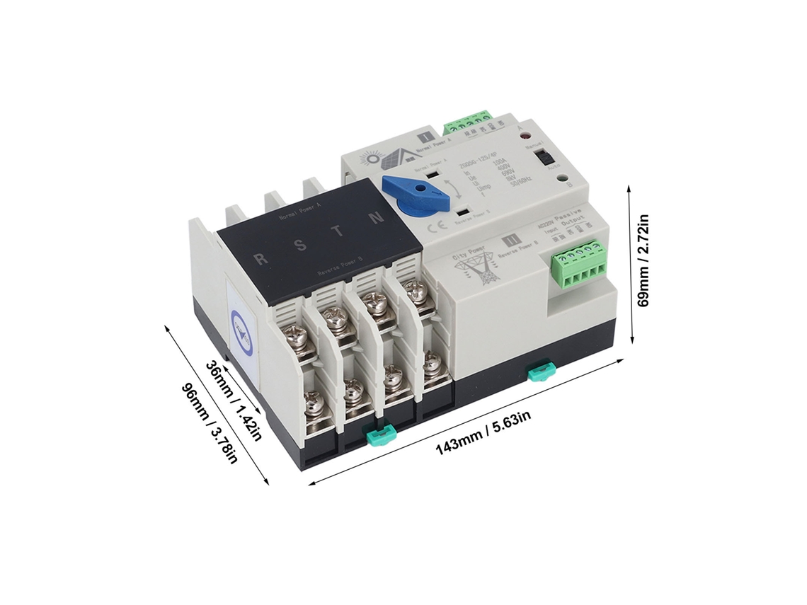 Switch De Transferência Automática Laxiscreed Para Alimentação Elétrica Dual 220v Em Comércio E Fábricas