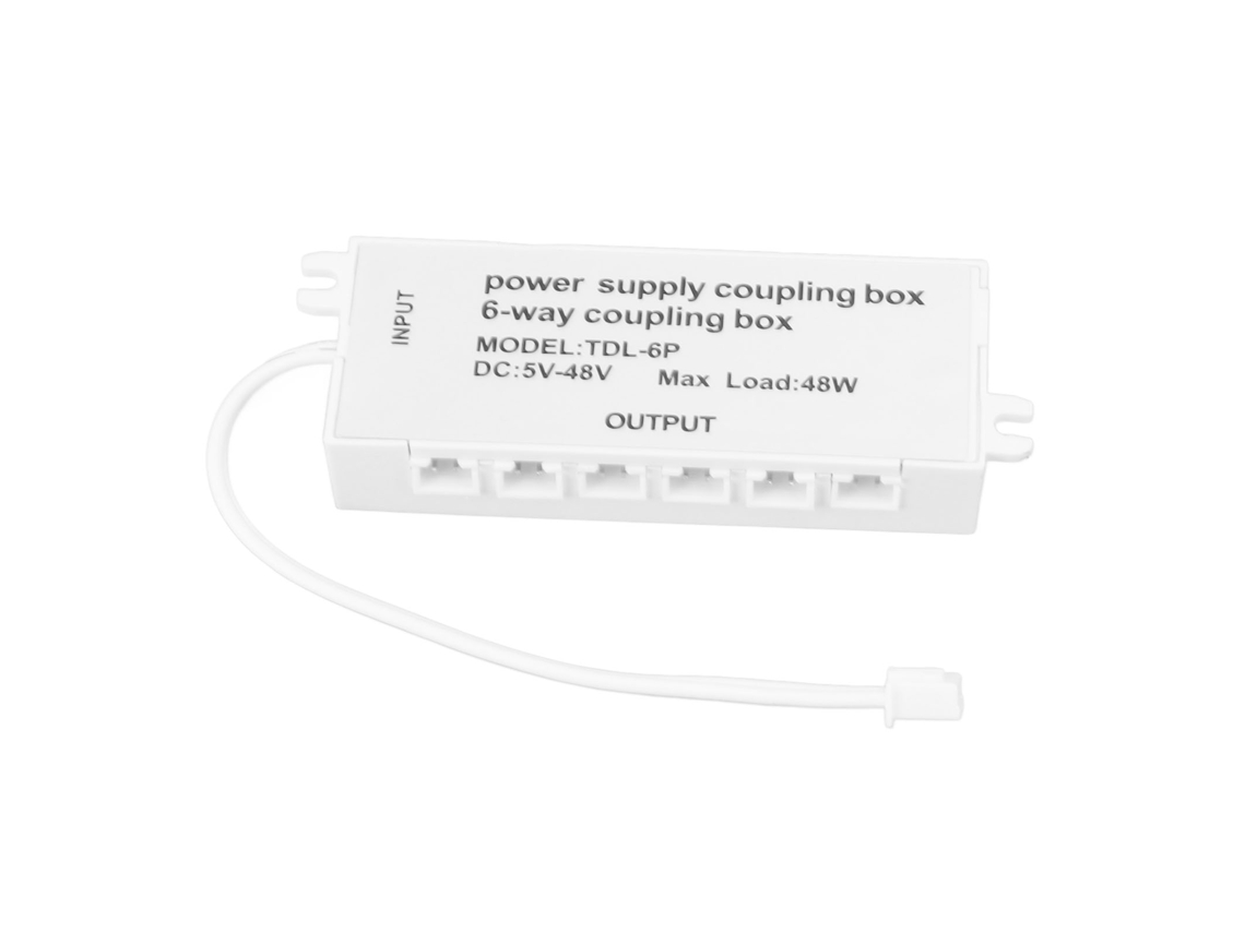 Caixa Acoplamento 6 Vias Xh2.5 Porta 48w 48v Plug And Play Luzes Led | S/MARCA