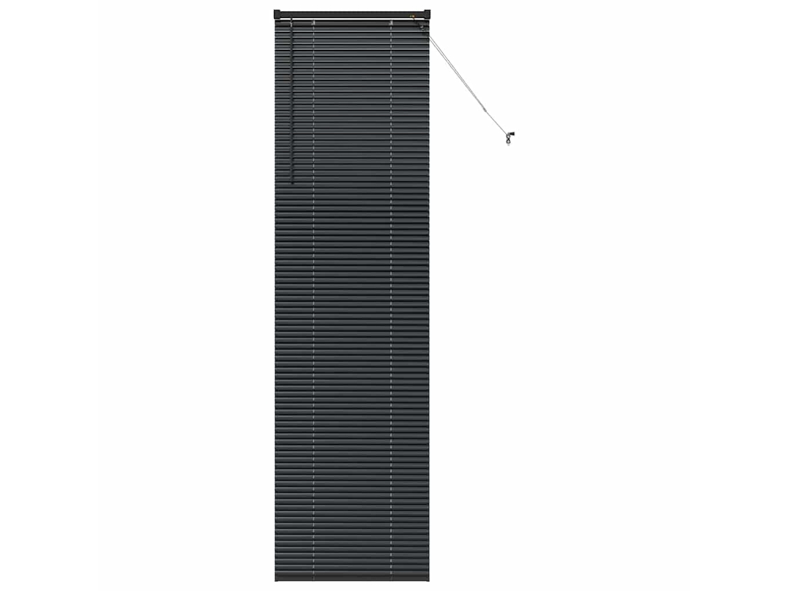 Persianas Para Janela Vidaxl Preto Alumínio (80x130 Cm)