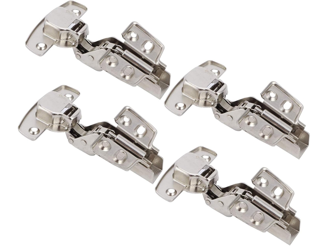 Conjunto De 4 Dobradiças Sonew Com Fechamento Suave E Amortecedor, Em Aço Laminado A Frio, Fáceis De Instalar, Para
