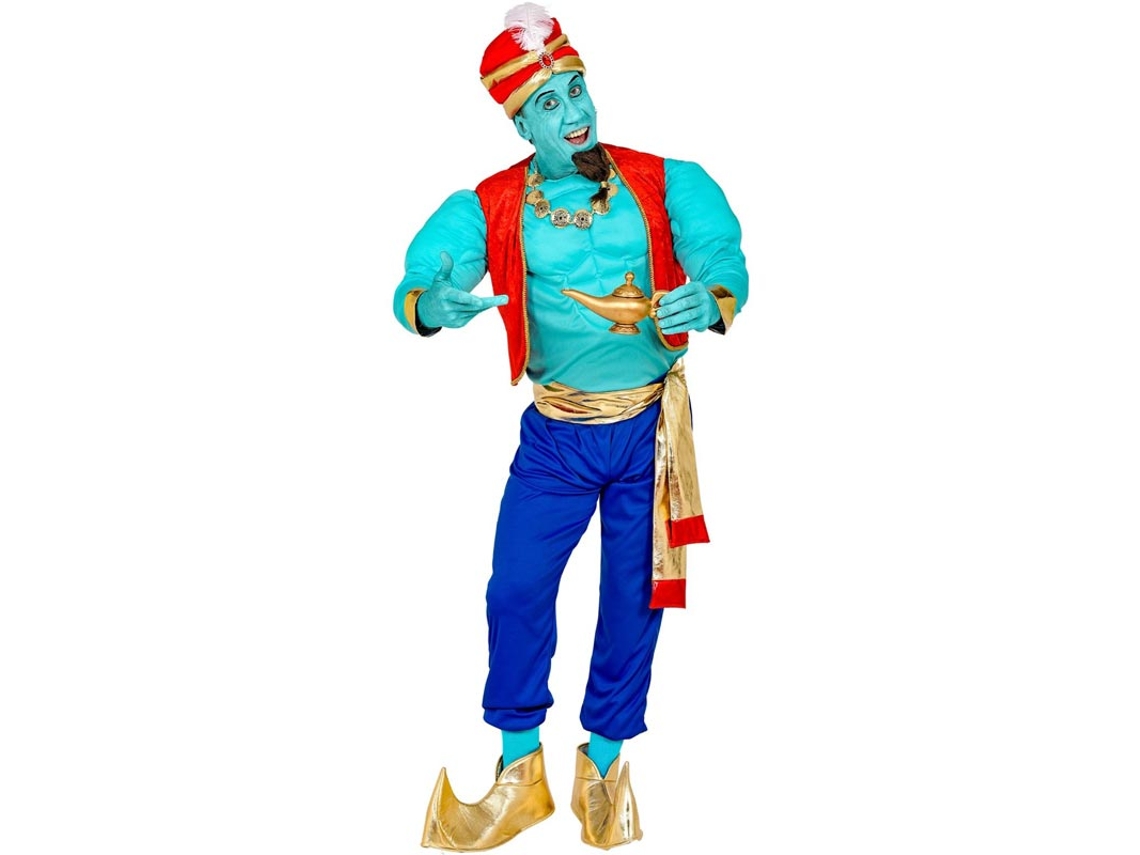 Fato de génio mágico azul para homem