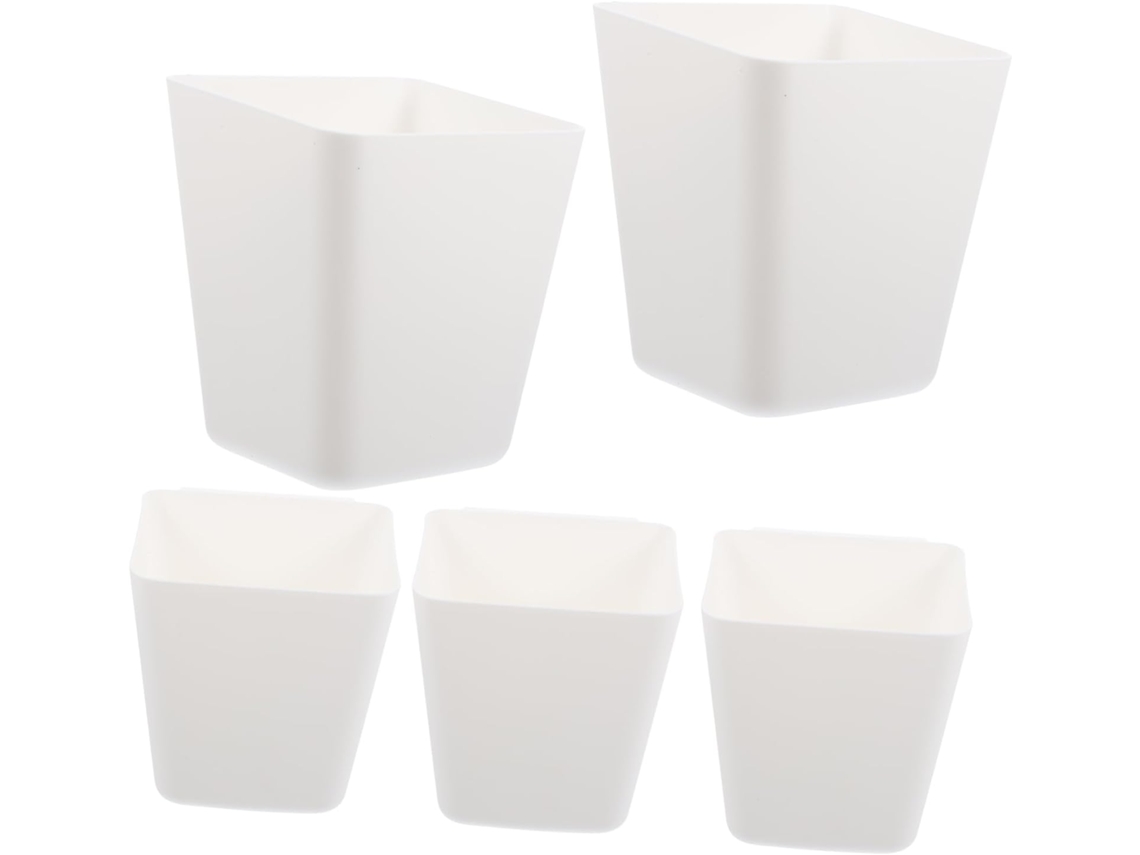 Porta Lápis Kombuida, Design Decorativo E Prático, Gancho De Plástico Branco Pendurar, Conjunto De 5 Peças, Solução