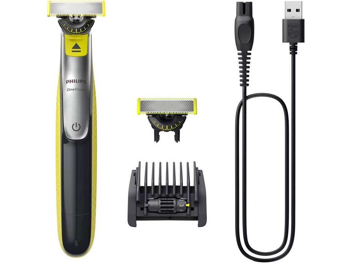Barbeador Philips Oneblade 360 1 Lâmina 360 E 1 Ajustador Regulável 5 Em 1 Sem Fio Rosto Qp2734/30