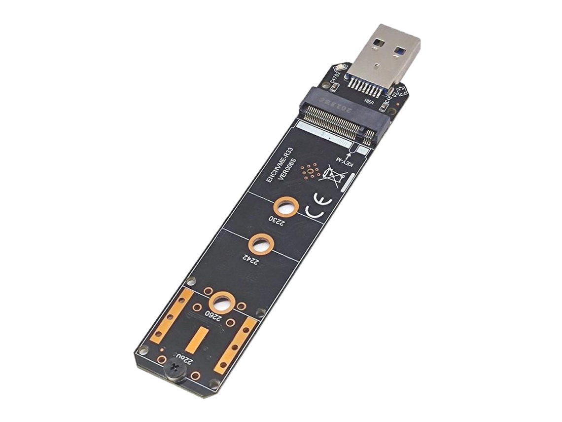 Adaptador De Cartão Conversor Usb 3.1 Para Leitor De Cartão Nvme Sata Dual Protocol M.2 Slowmoose (fmy)