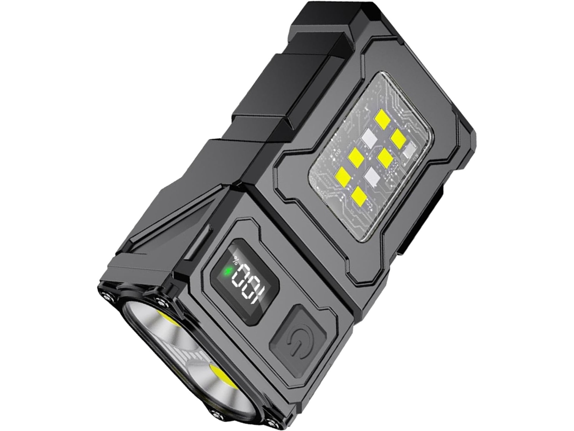 Lanterna USB CHABERLU com clip magnético recarregável