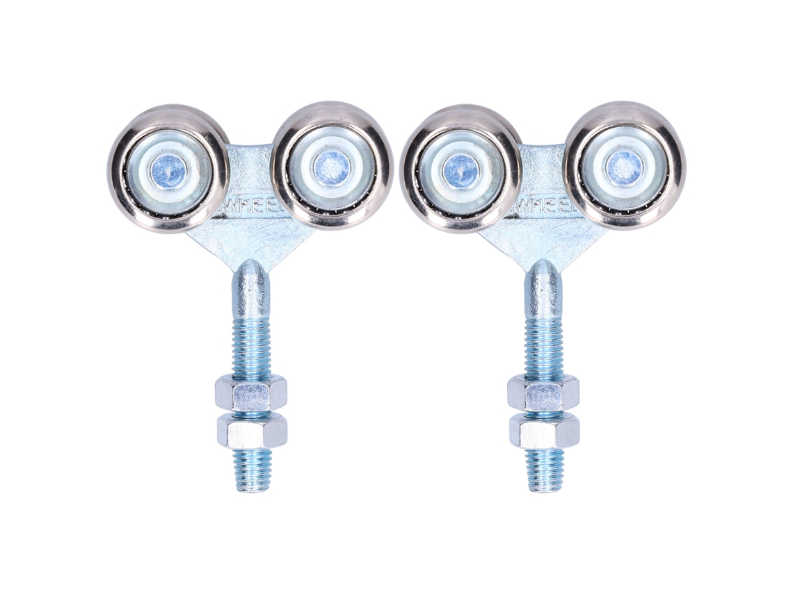 Roda Suspensa Laxiscreed Para Portas De Vidro, Configuração Com Rodas Duplas De 35 Mm De Diâmetro