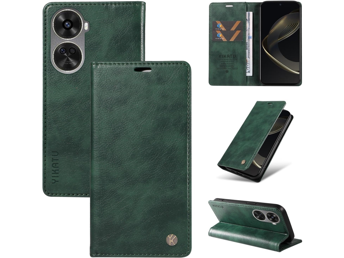 Capa Para Huawei Nova 12se 4g 11se, Capa Carteira Flip Em Couro Pu Resistente A Impactos À Prova De Choque Porta Cartões