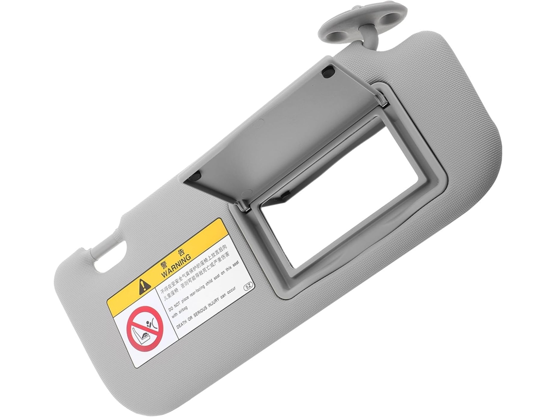 Protetor solar para maquiagem, fácil de instalar, feito de PVC e ABS, com fixação lateral.