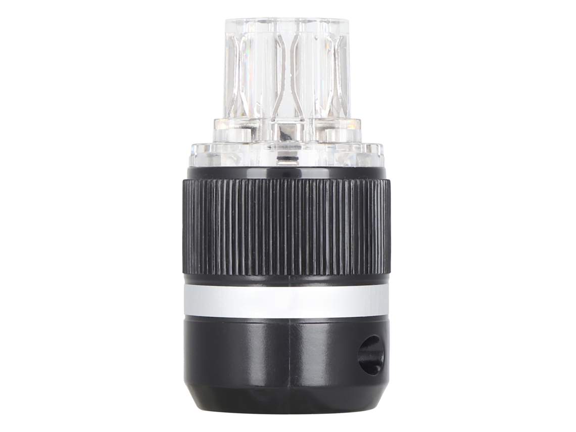 Enchufe de Alimentación Monosaudio F101r, Cobre Puro, Chapado en Plata con Rodio, para Equipos Audiovisuales