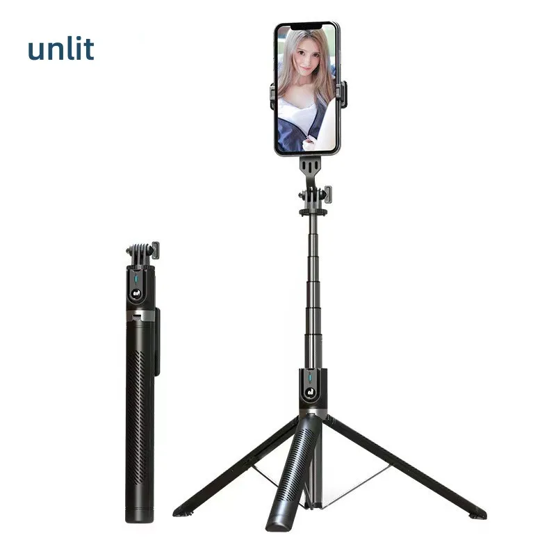Bastão de Selfie Bluetooth de 180 Cm com Tripé e Suporte para Celular com Controle Remoto. MDUG