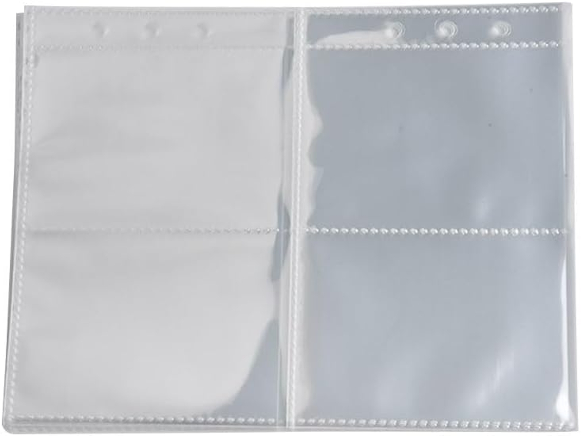 10 Camadas Protetoras para Pastas Tamanho A5, 1p, 2p e 4p, para Recarregar Álbuns de Fotos - Folhas Plásticas PP Com
