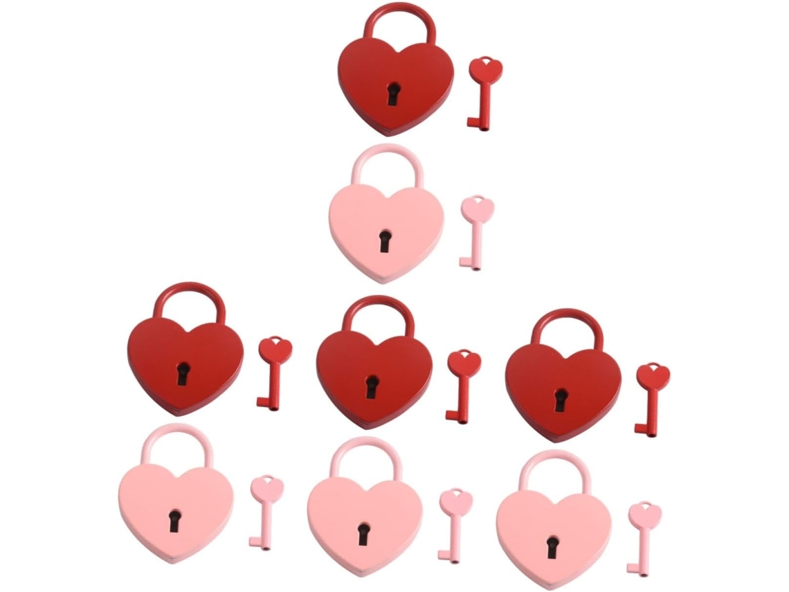 Conjunto De 8 Cadeados Wishing Lock Para Malas, Armários E Bolsas